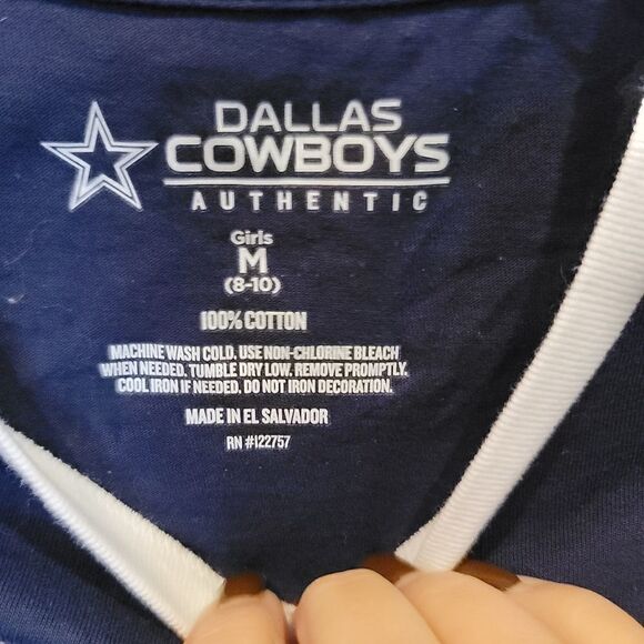 Girls Dallas Cowboys Longsleeeve T-shirt - Picture 2 of 2